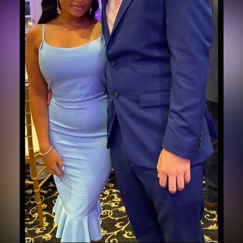 Nicole Bakti Cocktail Dress Blue